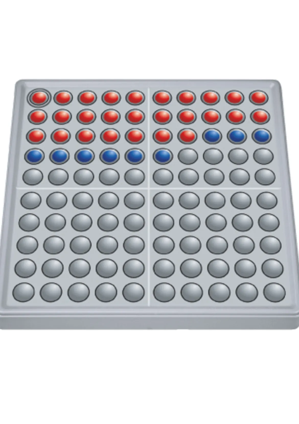 ABACO 100 tricolor rot/blau/grau, 6-9 Jahre