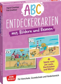 Abc-Entdeckerkarten mit Bildern und Reimen, 5-8 Jahre