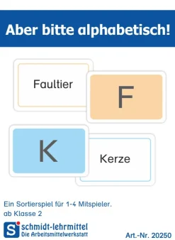 Aber bitte alphabetisch!