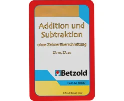 Addition/Subtraktion bis 20 ohne Zehnerüberschreitung, Kartensatz, 6-8 Jahre