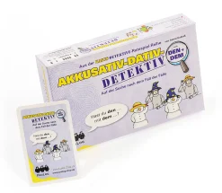 Akkusativ-Dativ-Detektiv mit DEN + DEM, Grammatikspiel, ab 5 Jahre