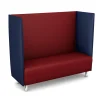 Akustiko Berlin B1 CME (schwer entflammbar), Schallschutzsofa Ocean 033131, Farbe Sitzfläche Bordeaux 033124