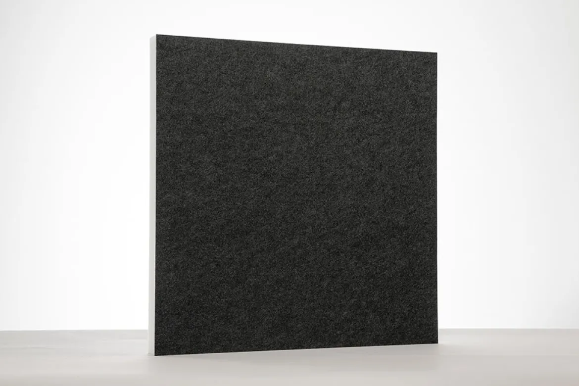 Akustikpaneele für Wand & Decke, Quadrat Anthrazit, 62x62 cm, soni COLOR RD