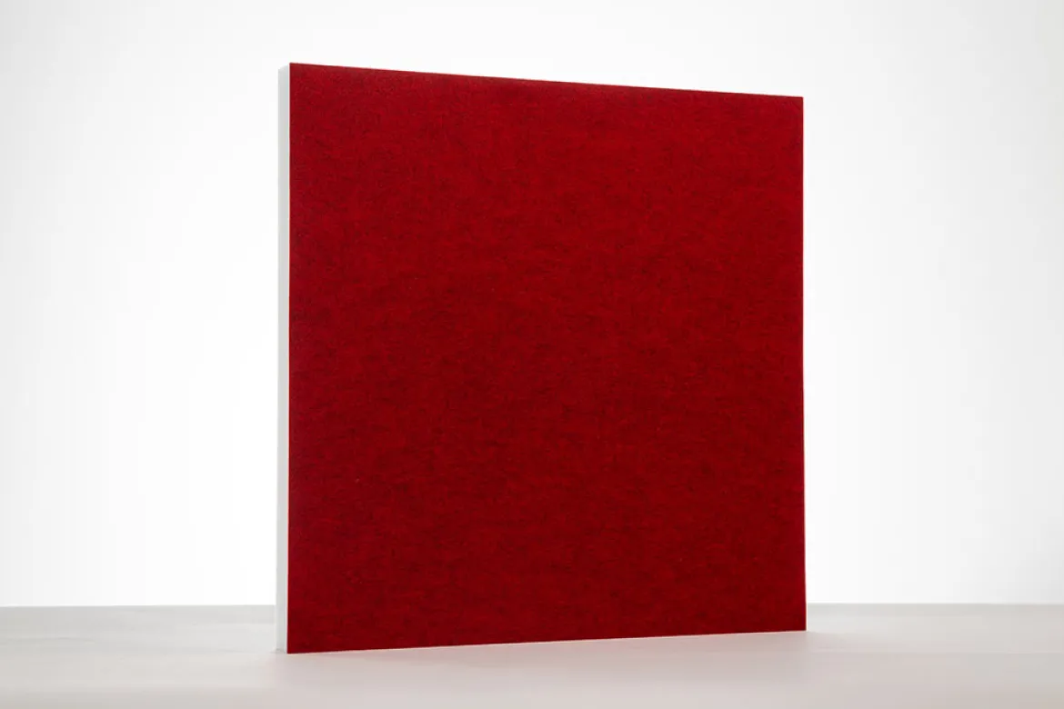 Akustikpaneele für Wand & Decke, Quadrat Rot, 62x62 cm, soni COLOR RD