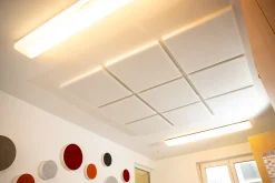 Akustikpaneele für Wand & Decke, Quadrat Weiß, 62x62 cm, soni COLOR RD