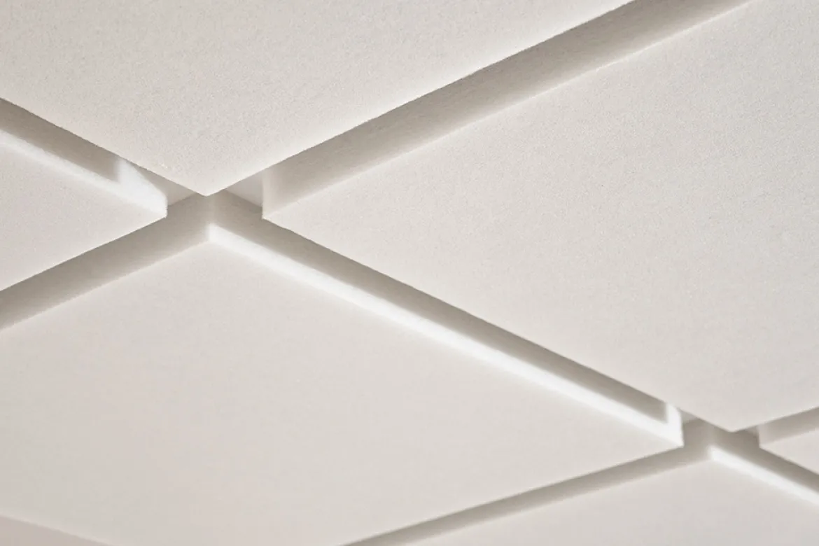 Akustikpaneele für Wand & Decke, Quadrat Weiß, 62x62 cm, soni COLOR RD