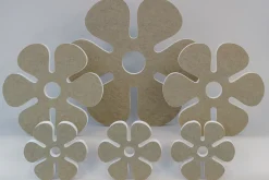 Akustik-Wandabsorber, Blume Beige, dekorativ, soni ELEMENT
