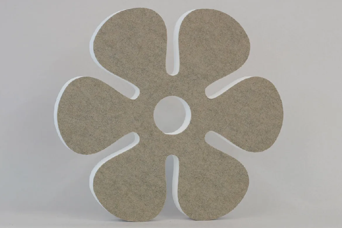 Akustik-Wandabsorber, Blume Beige, dekorativ, soni ELEMENT