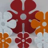 Akustik-Wandabsorber, Blume Orange, dekorativ, soni ELEMENT klein