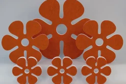 Akustik-Wandabsorber, Blume Orange, dekorativ, soni ELEMENT