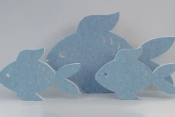Akustik-Wandabsorber, Fisch Blau, dekorativ, soni ELEMENT