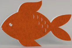 Akustik-Wandabsorber, Fisch Orange, dekorativ, soni ELEMENT