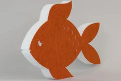 Akustik-Wandabsorber, Fisch Orange, dekorativ, soni ELEMENT klein
