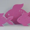 Akustik-Wandabsorber, Fisch, Pink, dekorativ, soni ELEMENT