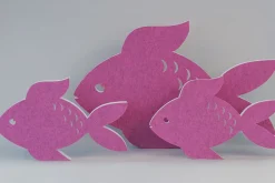 Akustik-Wandabsorber, Fisch, Pink, dekorativ, soni ELEMENT