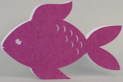 Akustik-Wandabsorber, Fisch, Pink, dekorativ, soni ELEMENT