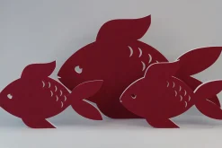 Akustik-Wandabsorber, Fisch Rot, dekorativ, soni ELEMENT klein