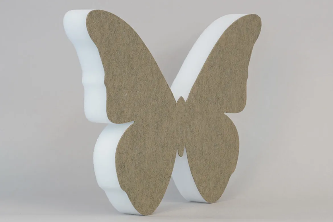 Akustik-Wandabsorber, Schmetterling Beige, dekorativ, soni ELEMENT