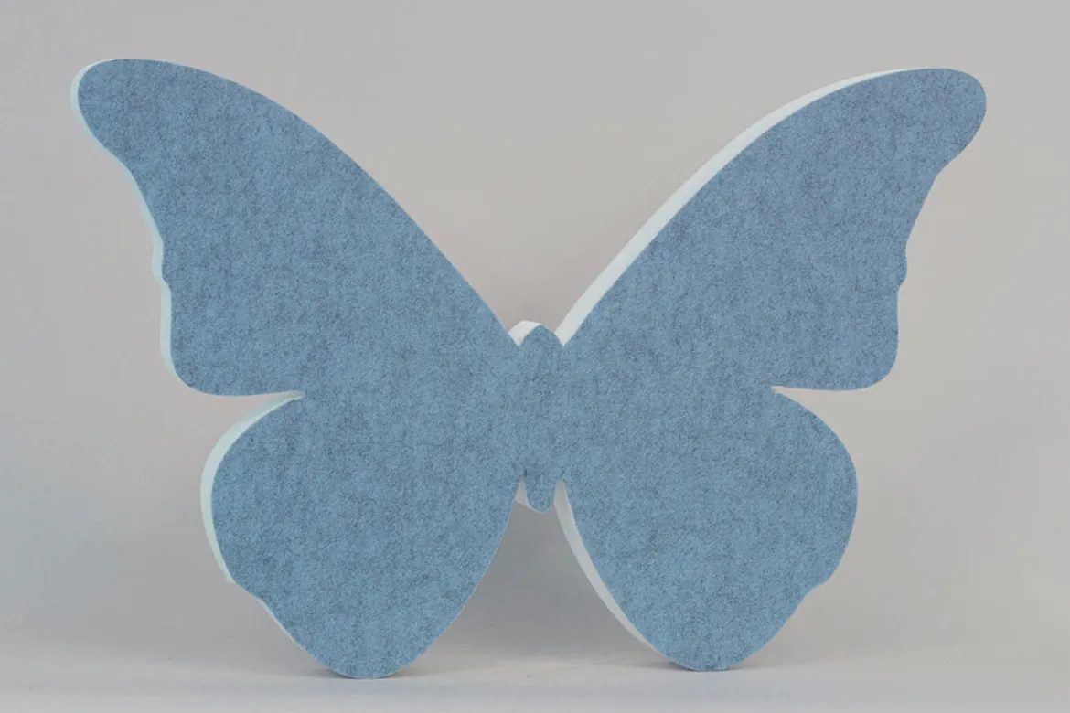 Akustik-Wandabsorber, Schmetterling Blau, dekorativ, soni ELEMENT