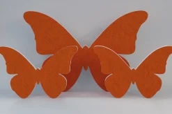 Akustik-Wandabsorber, Schmetterling Orange, dekorativ, soni ELEMENT klein