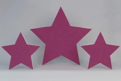Akustik-Wandabsorber, Stern Pink, dekorativ, soni ELEMENT