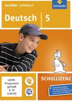Alfons Lernwelt Deutsch 5 Schullizenz, DVD-ROM
