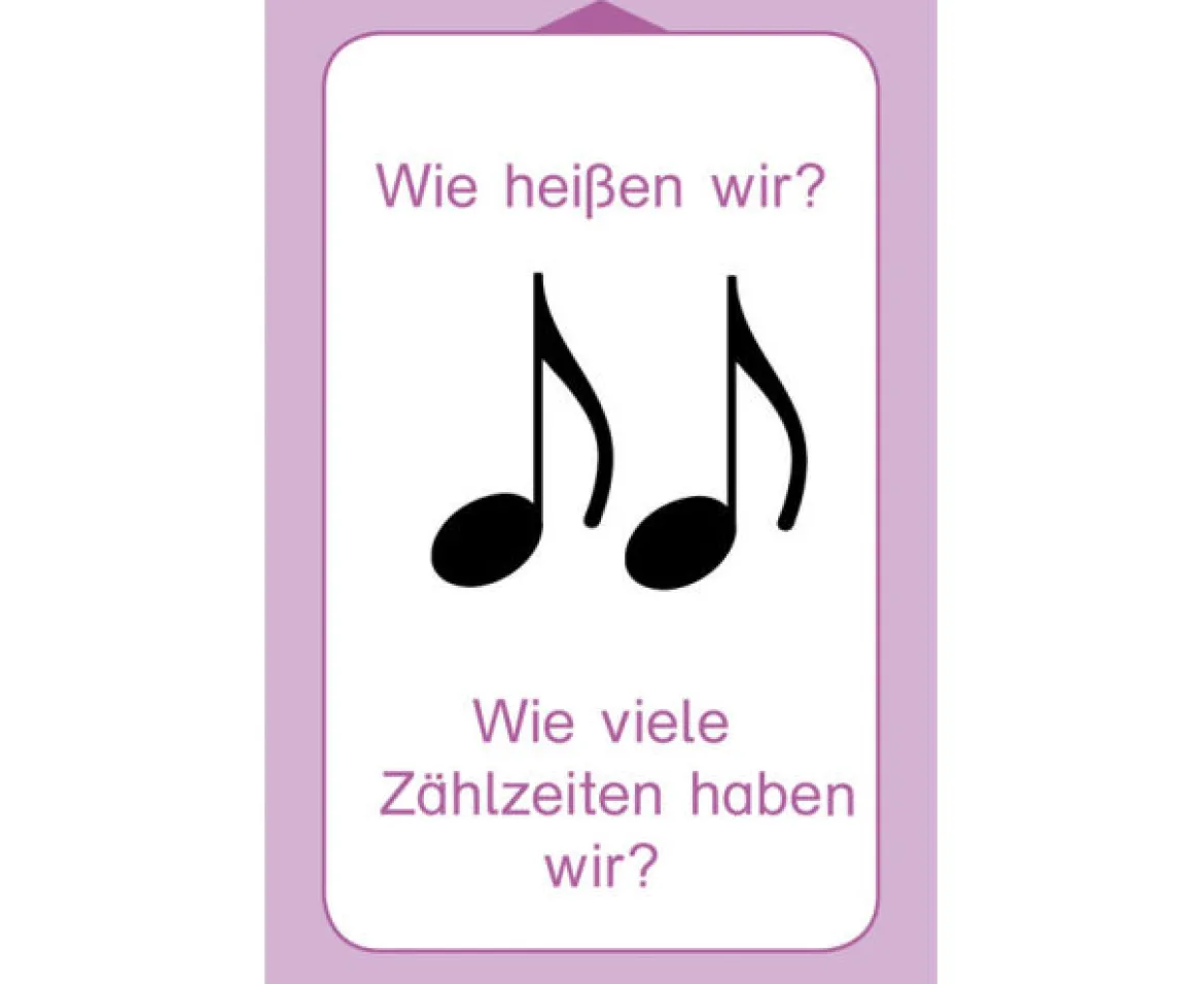 Allgemeine Musiklehre, 47 Übungskarten