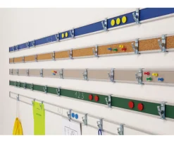 Alu-Wandleiste, Whiteboard-Oberfläche, 1 Meter