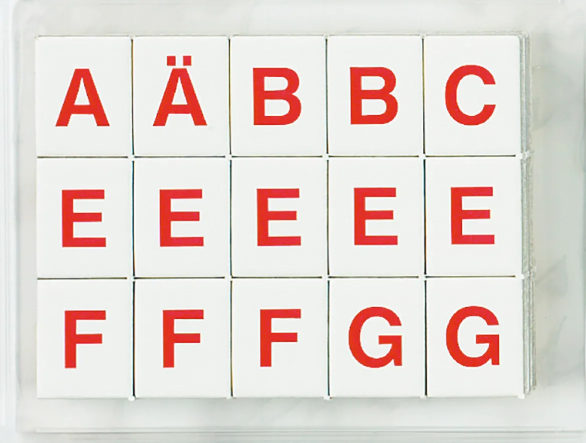 ANAGRAMM Buchstabenkiste, 150 Pappplättchen in Box