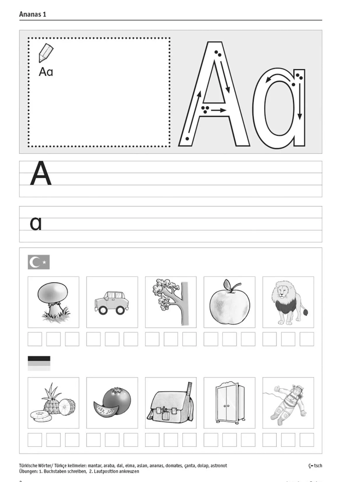 Ananas 1 - Lesen durch Schreiben - Schülerarbeitsheft