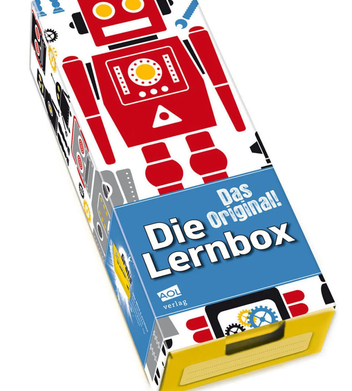 AOL Lernbox DIN A8, Design: Roboter, 35er-Paket