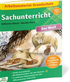 Arbeitsmaterial Grundschule: Sachunterricht - Der Wolf, Lehrerheft, Klasse 1-4