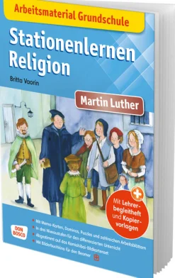 Arbeitsmaterial Grundschule. Stationenlernen Religion: Martin Luther, Heft, 6 bis 10 Jahre