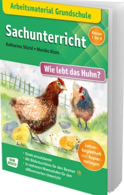 Arbeitsmaterial Sachunterricht Huhn, Heft, 6 bis 10 Jahre