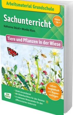 Arbeitsmaterial Sachunterricht Wiese, Heft, 6 bis 10 Jahre