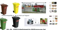Arbeitsteppich Mülltrennungsset inkl. Zubehör