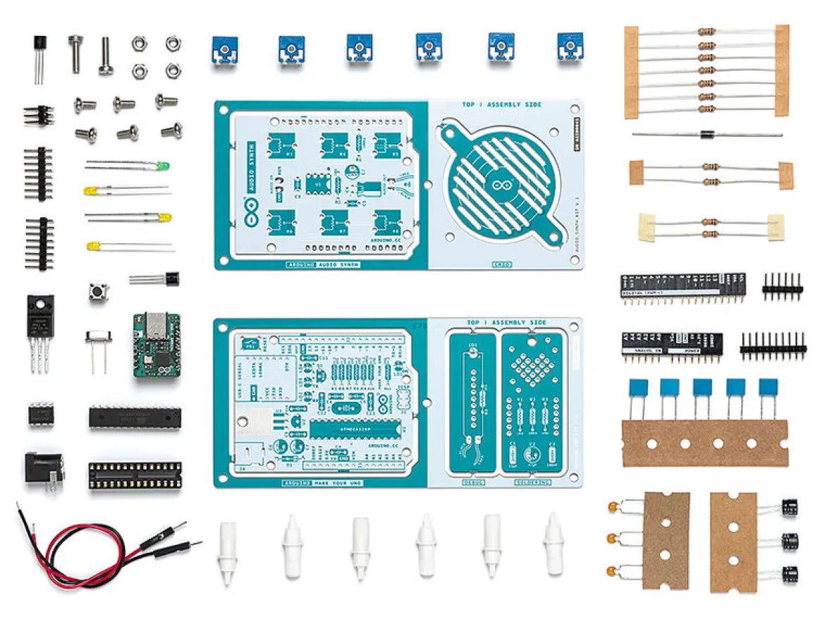 Arduino, Make Your UNO Kit, Mikrocontroller, Bausatz für Leiterplatte und Synthesizer-Shield