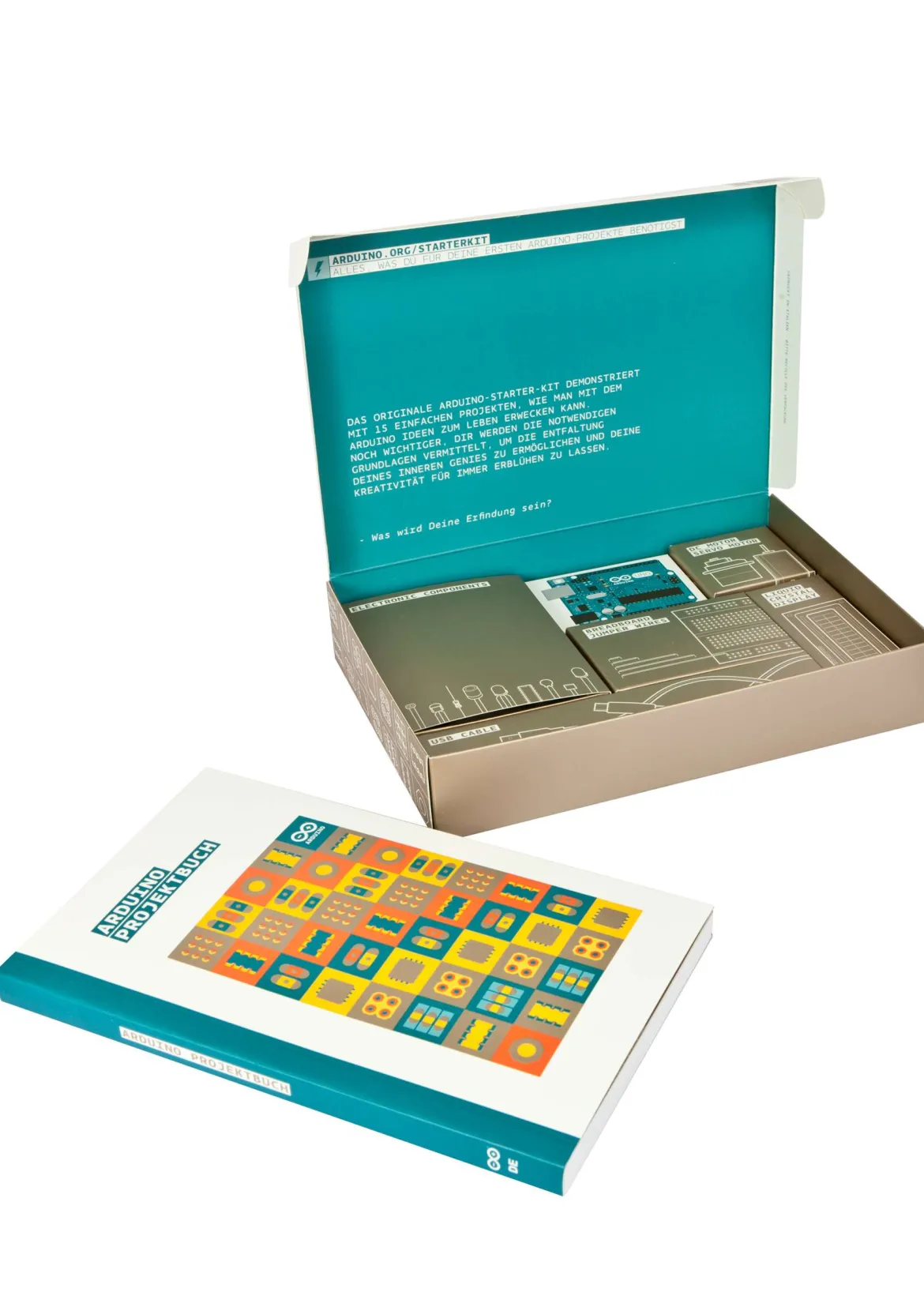 Arduino, Starter Kit, Mikrocontroller, inkl. Projektbuch, 134 Komponenten und Sensoren, deutsch