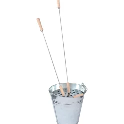 Asche und Reinigungseimer Set, 15 L Eimer, 10 L Eimer, Einsatz Ø29 cm
