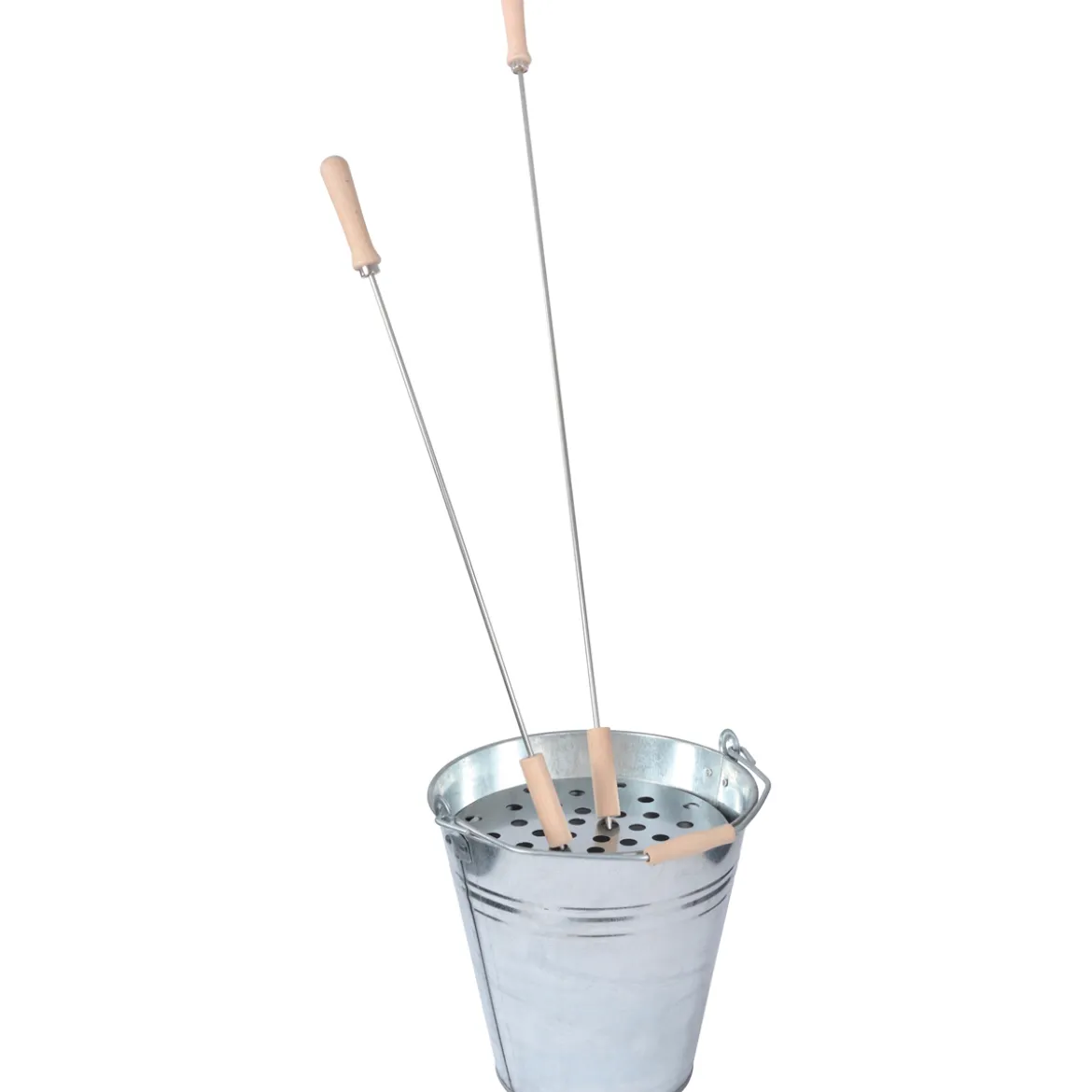 Asche und Reinigungseimer Set, 15 L Eimer, 10 L Eimer, Einsatz Ø29 cm