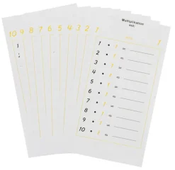 Aufgabenblätter zur kleinen Multiplikation