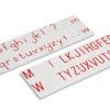 Aufgedruckte Buchstaben, Druckschrift, internationale Version, rot, ab 6 Jahre