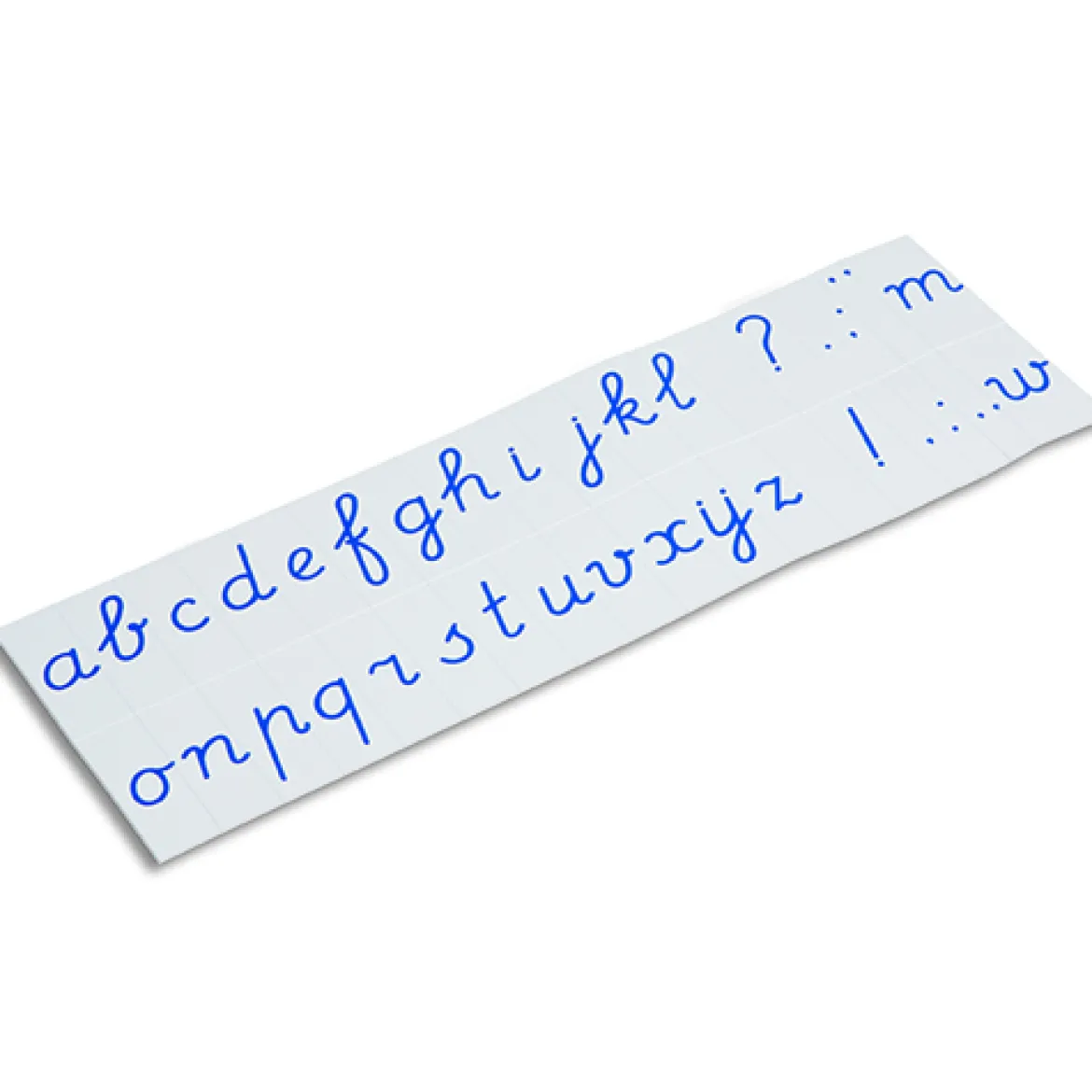 Aufgedruckte Buchstaben, Lateinische Ausgangsschrift - blau, ab 6 Jahre