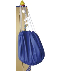 Aufräumsack Spieldecke, blau, Ø 135 cm, innenliegender Tunnelzug mit 4 Schlaufen