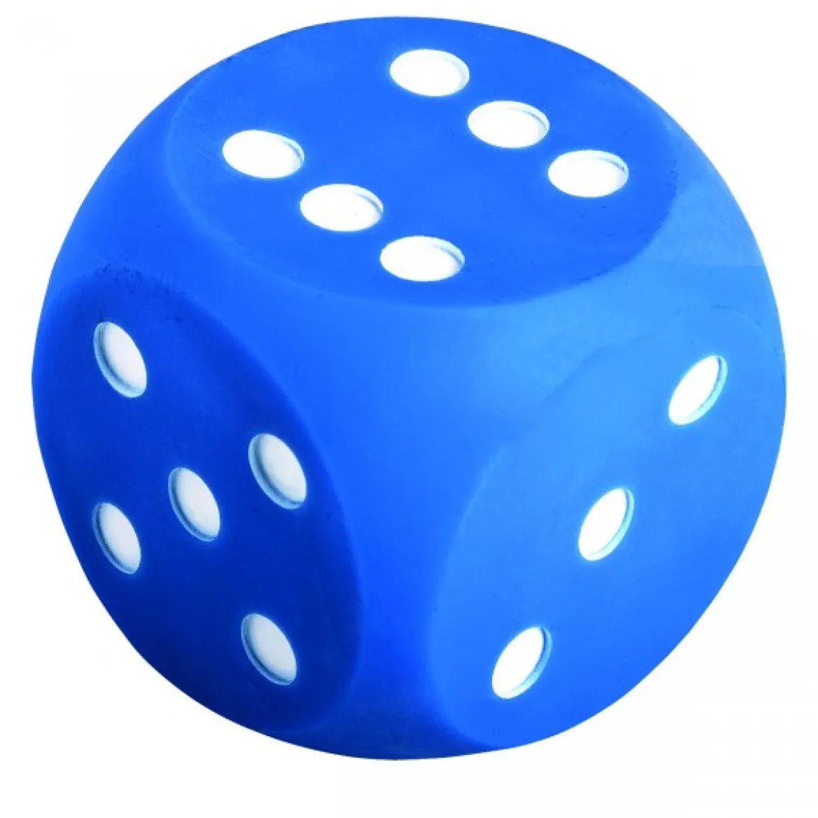 Augenwürfel 10 cm, blau
