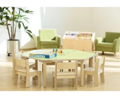 Baccus 8 tlg. Möbelset, Trapeztisch grün