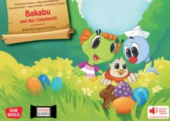 Bakabu auf der Suche nach dem Osterlied-Ei. Kamishibai Bildkartenset, 3-6 Jahre