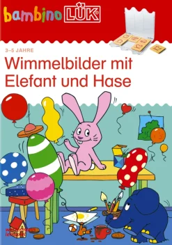 bambinoLÜK Wimmelbilder mit Elefant und Hase, Übungsheft, 3-5 Jahre