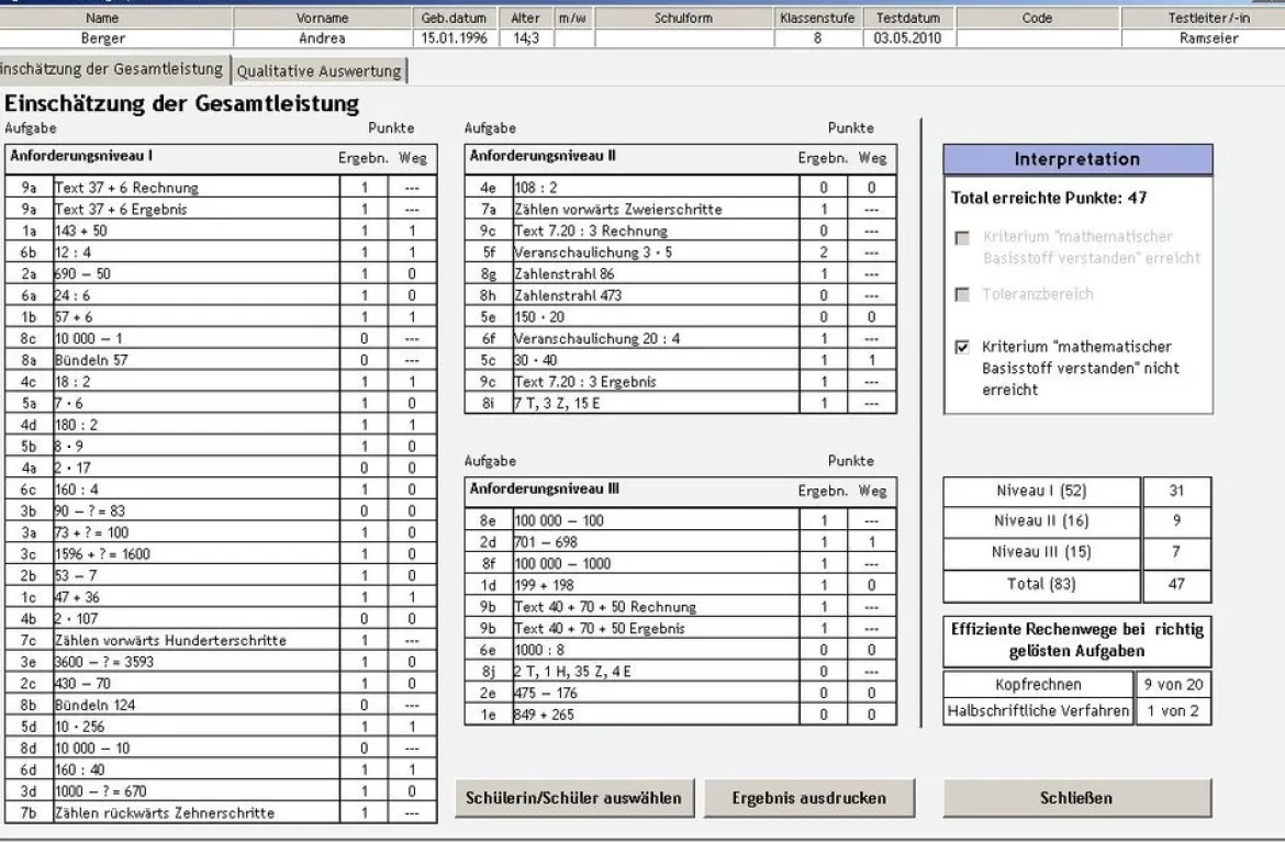 BASIS-MATH 4?8, Basisdiagnostik Mathematik, komplett