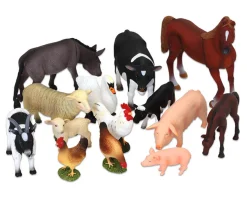 Bauernhof-Tiere-Set, 14 Teile, 3-10 Jahre